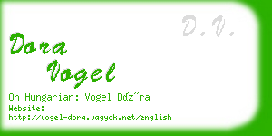 dora vogel business card